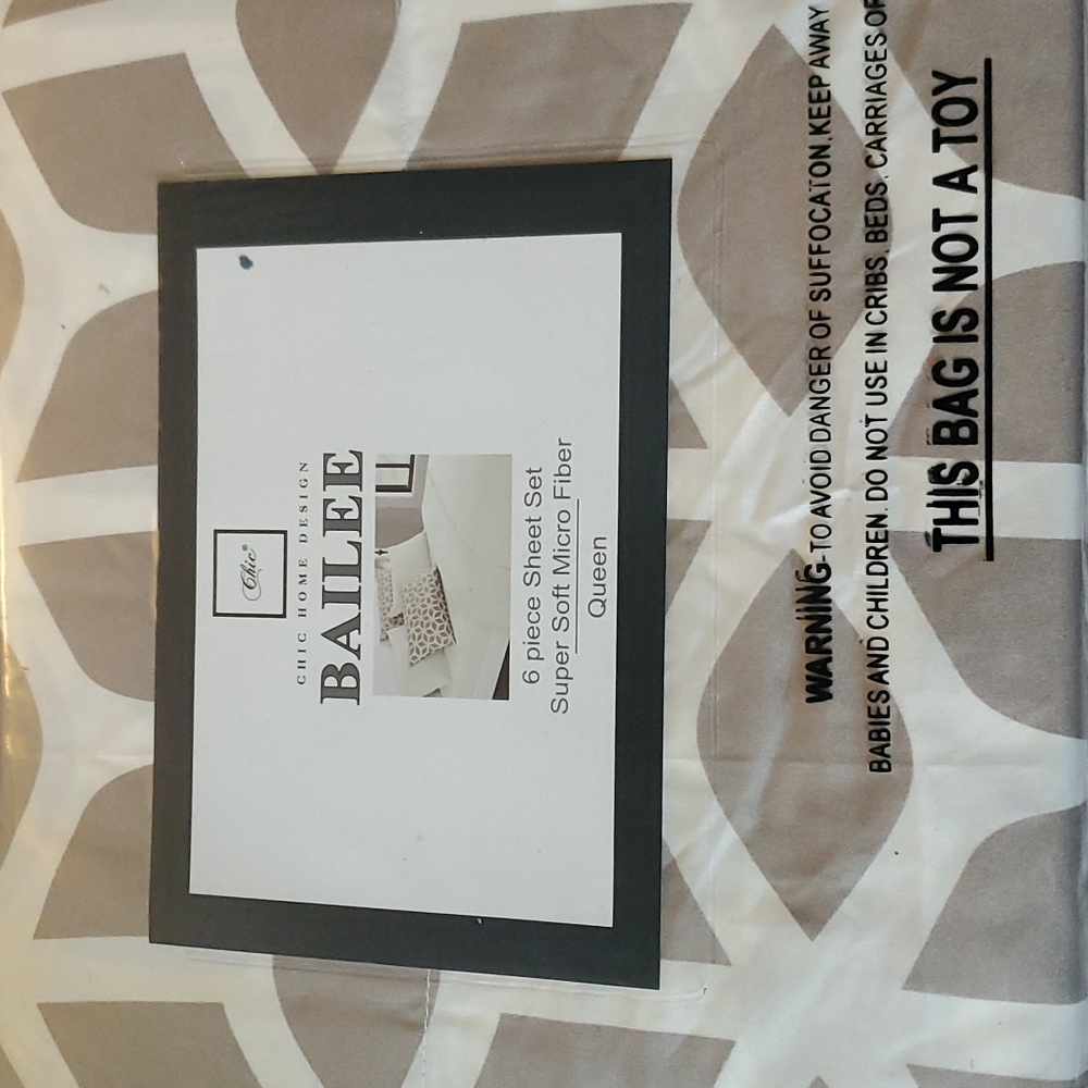 Brand new 6 piece sheet set super soft micro fiber queen